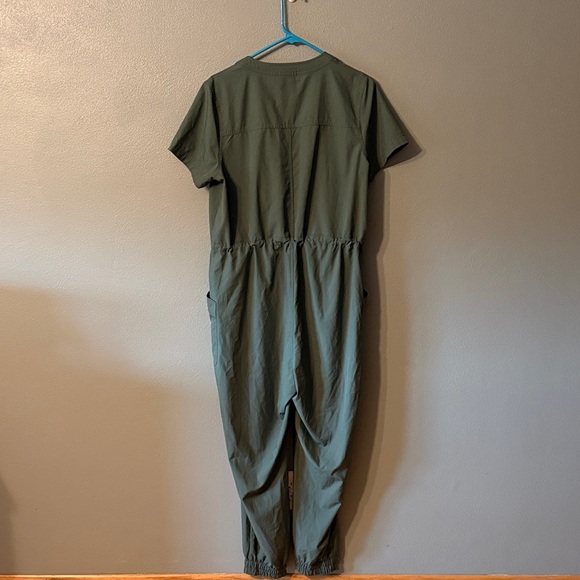 Green StretchTech Jumpsuit - Picture 5 of 6